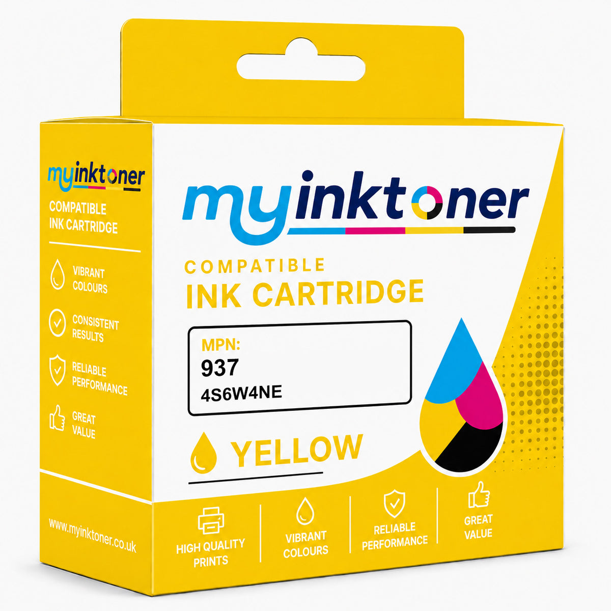 Compatible HP 937 Yellow Ink Cartridge (4S6W4NE)