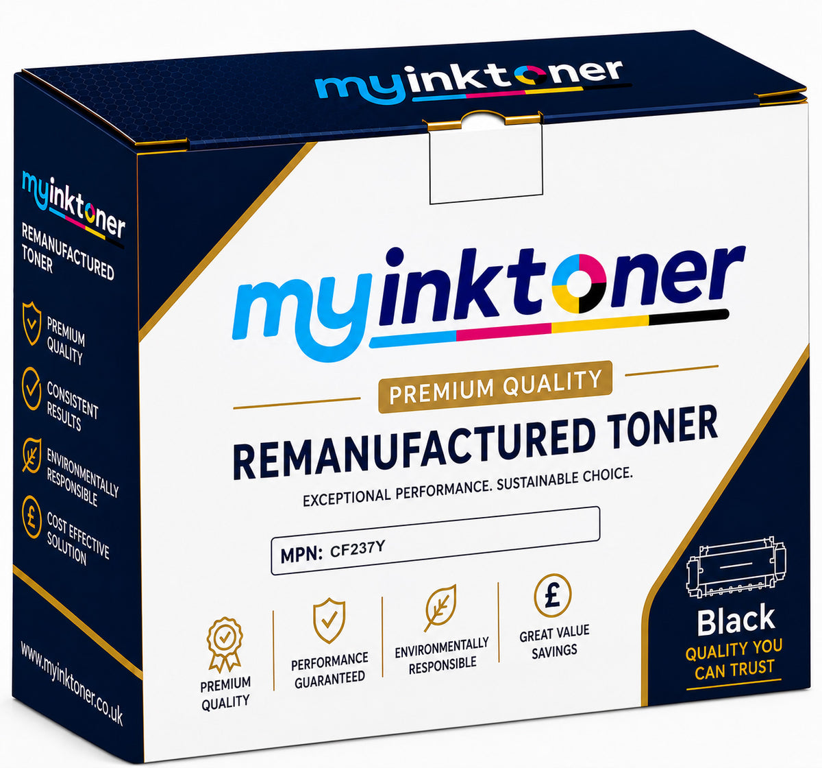 Remanufactured HP 37Y Extra High Capacity Black Toner Cartridge (CF237Y)