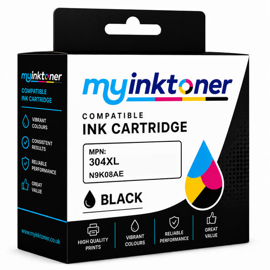 Compatible HP 304XL High Capacity Black Ink Cartridge (N9K08AE)