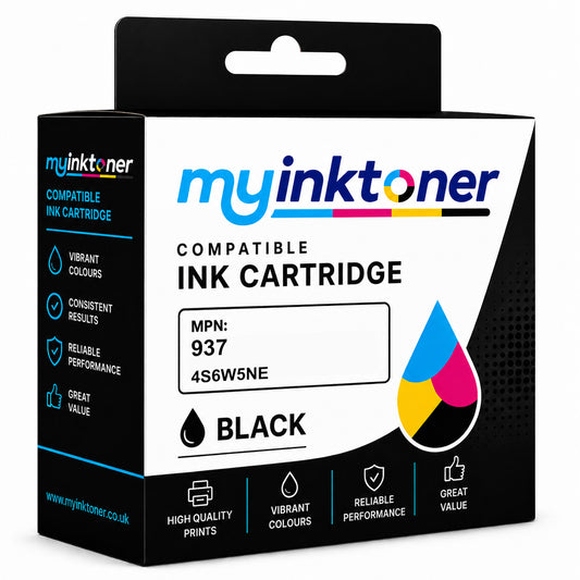 Compatible HP 937 Black Ink Cartridge (4S6W5NE)